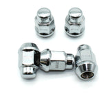 TEMO 20 pc Chrome 12mm (15/32 Inch) x 1.25mm (3/64 Inch) Bulge Acorn Lug Nut Wheel Lock Screw