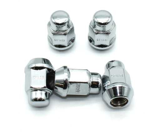TMAX 20 pc Chrome 12mm x 1.25 Bulge Acorn Lug Nut Wheel Lock Screw