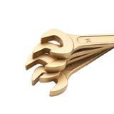 TMAX Non Sparking Aluminum Bronze Copper Open End Wrench Double Size of 15/64", 9/32"