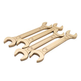 TMAX Non Sparking Aluminum Bronze Copper Open End Wrench Double Size of 15/64", 9/32"