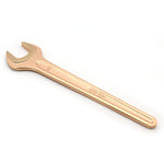 TEMO Non Sparking Beryllium Bronze Copper Open End Wrench Single Head of 27mm (1-1/16 Inch), Length 240mm (9-29/64 Inch)