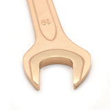 TEMO Non Sparking Beryllium Bronze Copper Open End Wrench Single Head of 27mm (1-1/16 Inch), Length 240mm (9-29/64 Inch)