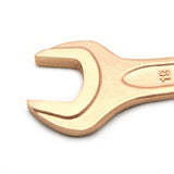 TEMO Non Sparking Beryllium Bronze Copper Open End Wrench Single Head of 27mm (1-1/16 Inch), Length 240mm (9-29/64 Inch)