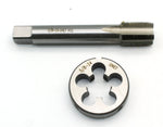 TEMO 1/2 inch-28 UNEF Tap and Die Set High Speed Steel 1/2 inch x 28 Right Hand Thread Tap and Round Die