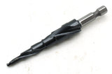 TEMO Black AITiN Coated M35 Cobalt Smooth Step Drill Spiral Flute Unibit, 6 Size 3/16" - 1/2"