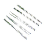 TMAX 5 Pairs Smooth Stainless Steel Chopsticks Dishwasher Safe