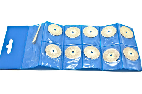 TMAX 10 pc 1 Inch Solid Diamond Coated Cutoff Wheel Saw Disc fit Dremel