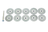 TMAX 10 pc 1 Inch Solid Diamond Coated Cutoff Wheel Saw Disc fit Dremel
