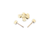 TMAX 100 pc Felt Polishing Wool Bob Burr 1/2" Wheels #414 for Dremel