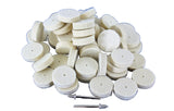 TMAX 100 pc Felt Polishing Wool Bob Burr 1" Wheel  #429 fit Dremel