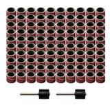 TMAX 100 PC 1/2" Sand Drum Grit 120 Medium fit Dremel and Compatible
