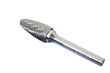 TMAX SF-5 Double Cut Carbide Rotary Burr File, Round Tree