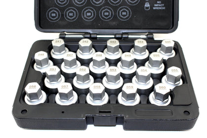 TMAX 20 pc Wheel  Anti-theft Screw Nut Removal Key Socket Set for BMW