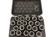 TMAX 20 pc Wheel  Anti-theft Screw Nut Removal Key Socket Set for BMW
