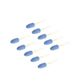 TMAX 10 pc 8mm Bullet Blue Mounted Stone Point Grinding for Dremel