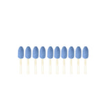 TMAX 10 pc 8mm Bullet Blue Mounted Stone Point Grinding for Dremel
