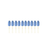 TMAX 10 pc 8mm Bullet Blue Mounted Stone Point Grinding for Dremel