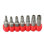 TMAX 14 pc T10H-T40H Tamper Proof 6 point Security Torx Impact Ready 1 Inch Long Screwdriver Insert Bit Set