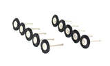 TMAX 10 pc Nylon Plastic Bristle 3/4 Inch Flat Wire Brush 403 fit Dremel