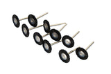 TMAX 10 pc Nylon Plastic Bristle 3/4 Inch Flat Wire Brush 403 fit Dremel