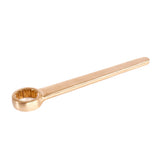 TMAX Non Sparking Aluminum Bronze Copper Box End Wrench Single Head of 2-11/64", Length 17-33/64"