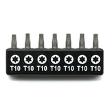 TMAX 7 pc 1" T10 Torx Screwdriver Insert Bit Set