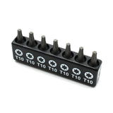 TMAX 7 pc 1" T10 Torx Screwdriver Insert Bit Set