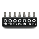 TMAX 7 pc 1" T15 Torx Screwdriver Insert Bit Set