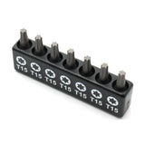 TMAX 7 pc 1" T15 Torx Screwdriver Insert Bit Set