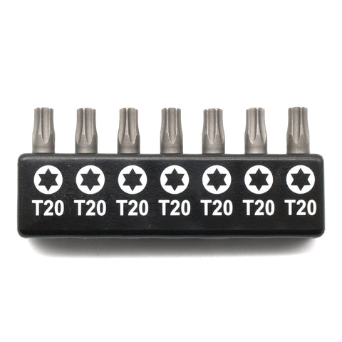 TMAX 7pc 1" T20 Torx Screwdriver Insert Bit Set