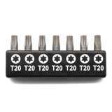 TMAX 7 pc 1" T20 Torx Screwdriver Insert Bit Set