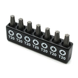 TMAX 7 pc 1" T20 Torx Screwdriver Insert Bit Set
