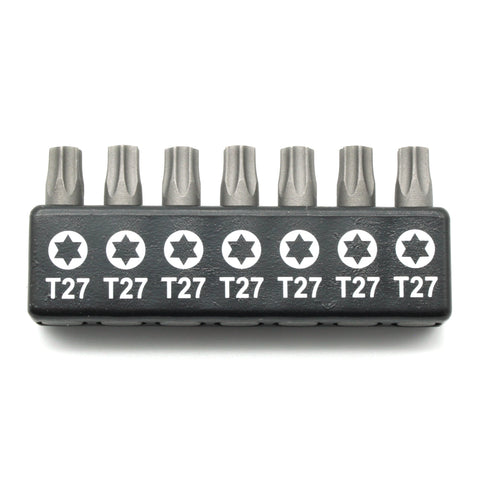 TMAX 7pc 1" T27 Torx Screwdriver Insert Bit Set