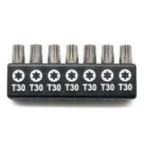 TMAX 7 pc 1" T30 Torx Screwdriver Insert Bit Set