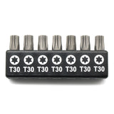 TMAX 7 pc 1" T30 Torx Screwdriver Insert Bit Set