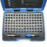 TMAX 100 pc Color Coded Impact Ready Security Bits Screwdriver Set