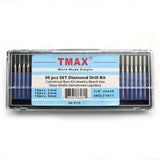 TMAX 30 pc SET 1mm 2mm 3mm Grit 150 Diamond Drill Bit for Dremel