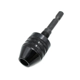 TMAX Black 1/4" Hex Shank Keyless Chuck Adapter hold up to 1/4 inch