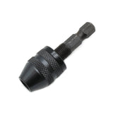 TMAX Black 1/4" Hex Shank Keyless Chuck Adapter hold up to 1/8 inch