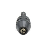 TMAX Black 1/4 Inch Hex Shank Keyless Chuck Adapter To Hold 1/64 Inch to 5/32 Inch (0.3mm to 4mm) Conventional or Microsize Drill Bit