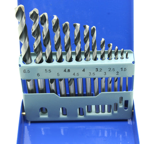 TMAX 13 pc Metric Cobalt Jobber Drill Bits Set 1.5mm - 6.5mm, M35