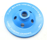 TMAX 4 Inch DIAMOND TURBO SEGMENT GRINDING CUP WHEEL