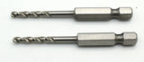 TMAX 2 pc 1/8 inch M35 Cobalt Jobber Drill Bits, 1/4" Hex Shank