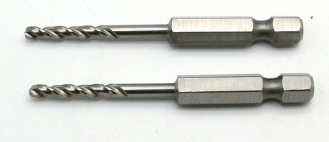 TMAX 2 pc 1/8 inch M35 Cobalt Jobber Drill Bits, 1/4" Hex Shank