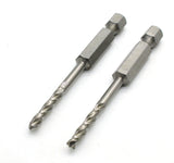 TMAX 2 pc 1/8 inch M35 Cobalt Jobber Drill Bits, 1/4" Hex Shank