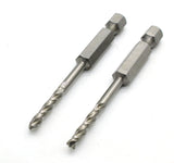 TMAX 2 pc 1/8" M35 Cobalt Jobber Drill Bits, 3" Total length, 1-1/2" Working length