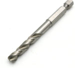 TMAX 1 pc 1/4 inch M35 Cobalt Stubby Drill Bit, 1/4" Hex Shank