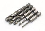 TMAX 5 pc M35 Cobalt Stubby Drill Bit Set 3/32"-1/8"-3/16"-1/4"-5/16"