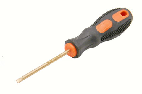 TMAX Non-Sparking Flat Screwdriver 5/32" flat head,length 2-3/4"