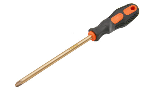 TMAX Non-Sparking PH3 Phillips #3 Screwdriver, 8 Inch Working Length